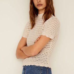 Mango Crochet top